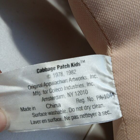 Vintage Cabbage Patch Kid Brown Hair Blue Eye Boy Doll NO CLOTHES - Picture 5 of 5